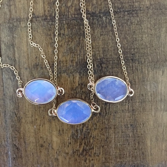 ❗️LAST❗️14K Rose Gold Plated Moonstone Choker - Picture 5 of 8